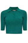 Gucci GREEN Ribbed Top