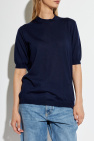 Bottega Veneta NAVY BLUE Top with embroidered logo