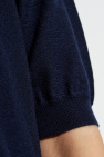 Bottega Veneta NAVY BLUE Top with embroidered logo