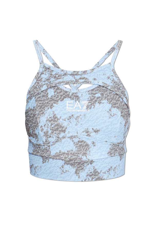 EA7 Emporio Armani Top corto de entrenamiento con tirantes