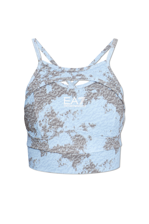 Short strappy training top od EA7 Emporio Armani