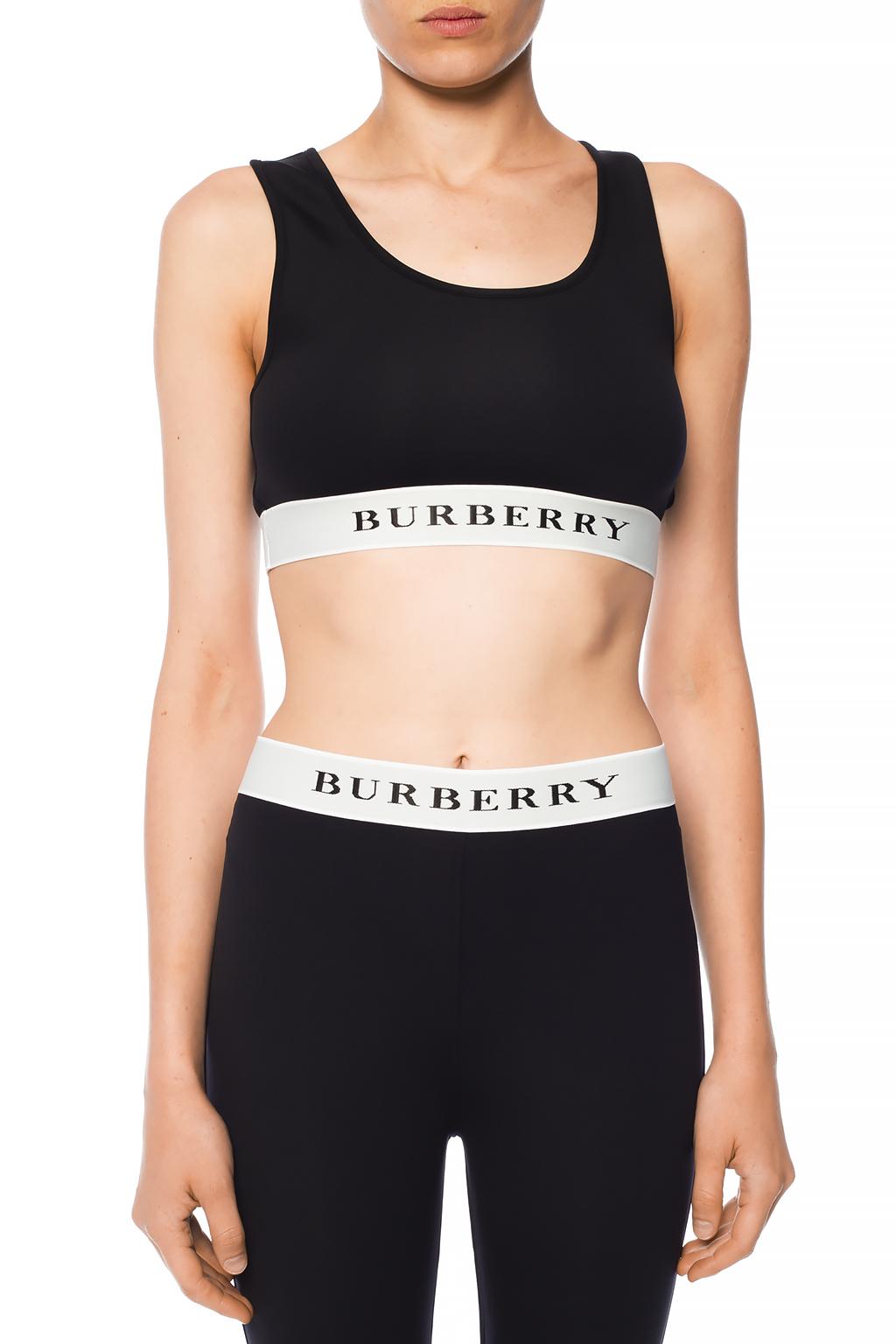 Black Sports bra with logo Burberry - Vitkac Norway