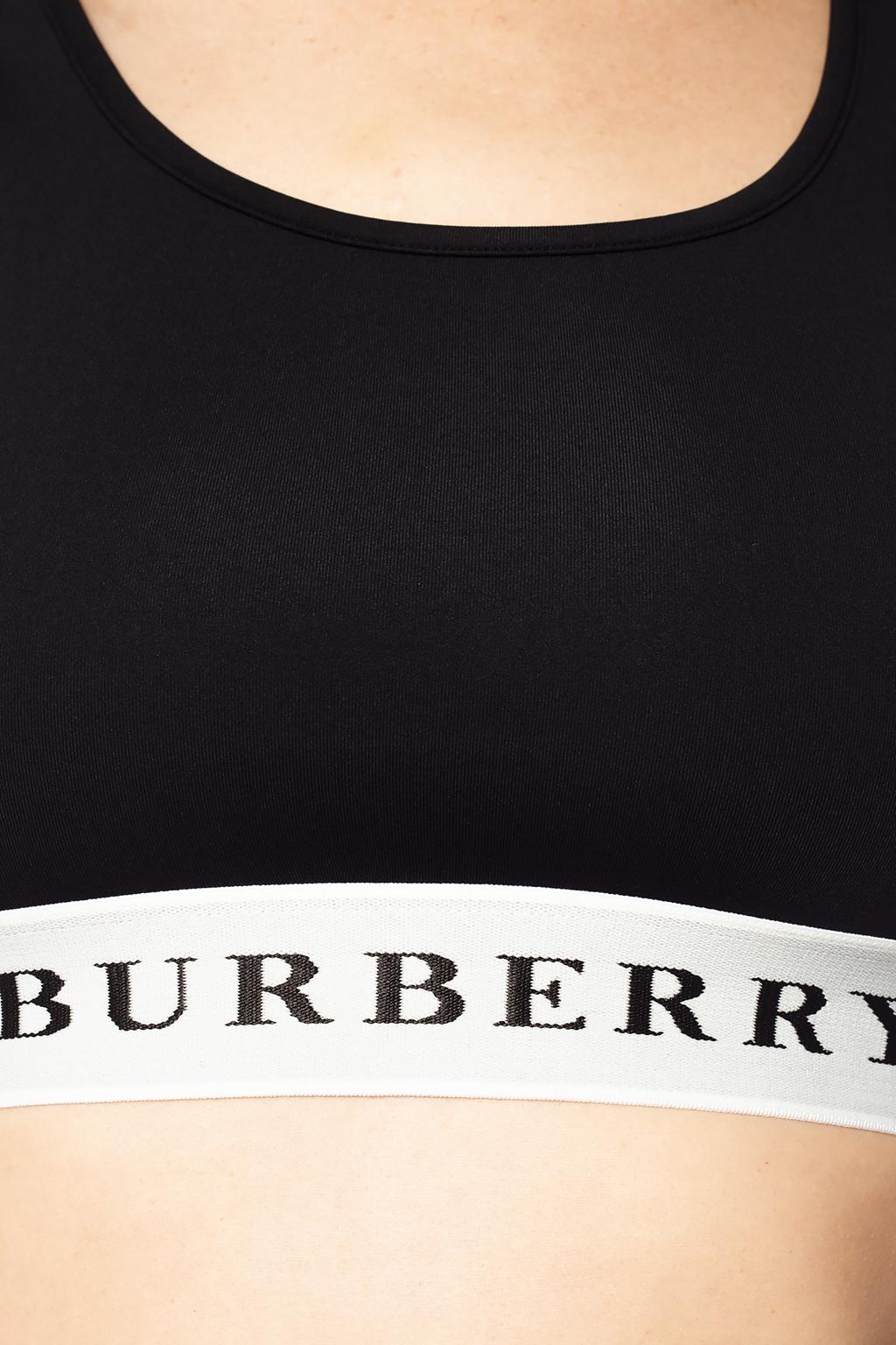 Black Sports bra with logo Burberry - Vitkac GB