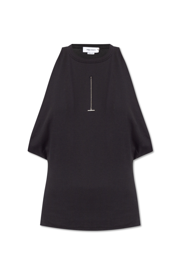 Alexander McQueen Top with round neckline