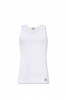 Burton Menswear Weißes T-shirt aus Bio-Baumwolle mit Ausbrennermuster und Rollärmeln