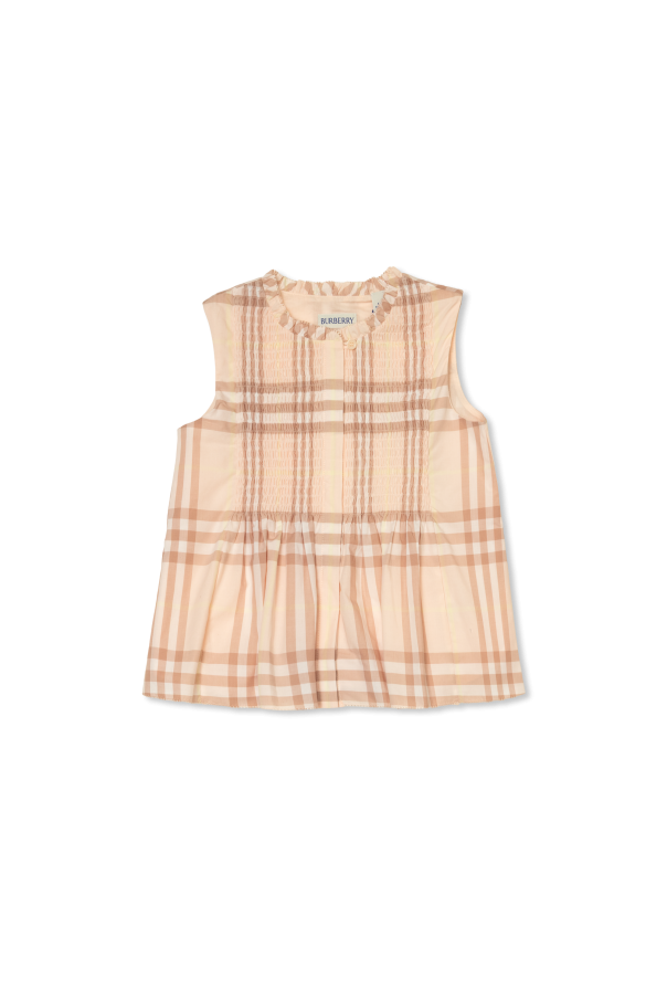 Burberry Kids Plaid pattern top