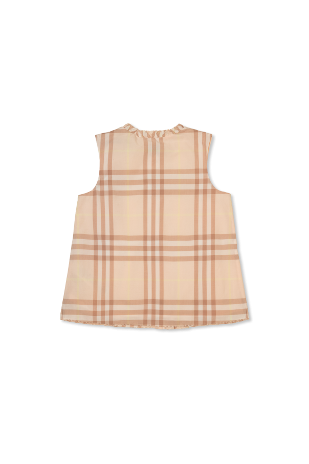 Burberry Kids Plaid pattern top