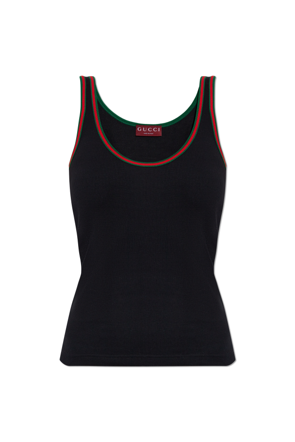 Top with signature Web stripe od Gucci