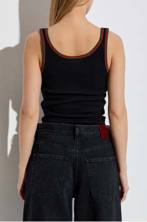 Gucci Top with signature Web stripe