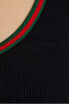 Gucci Top with signature Web stripe