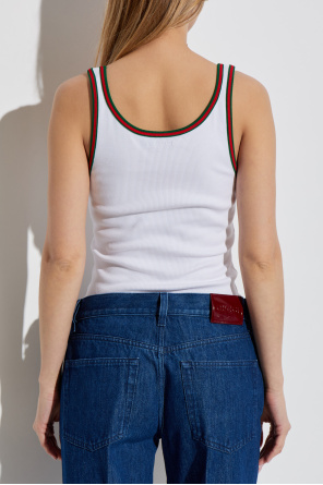 Gucci Top con franja distintiva Web
