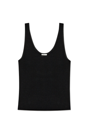 Top with lurex thread