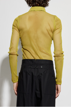 Gucci Ażurowe polo z długimi rękawami