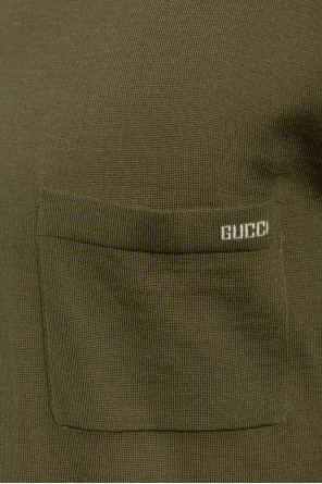 Gucci T-shirt z kieszenią