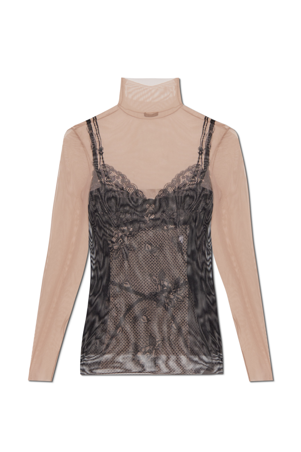 Balenciaga Top z nadrukiem