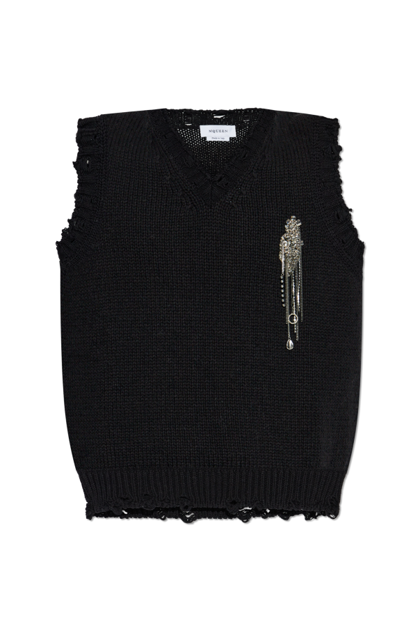 Vest with applique, zdjęcie 1 Vest with applique od Alexander McQueen