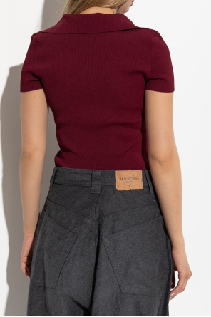 Balenciaga Polo mit aufgesticktem Logo