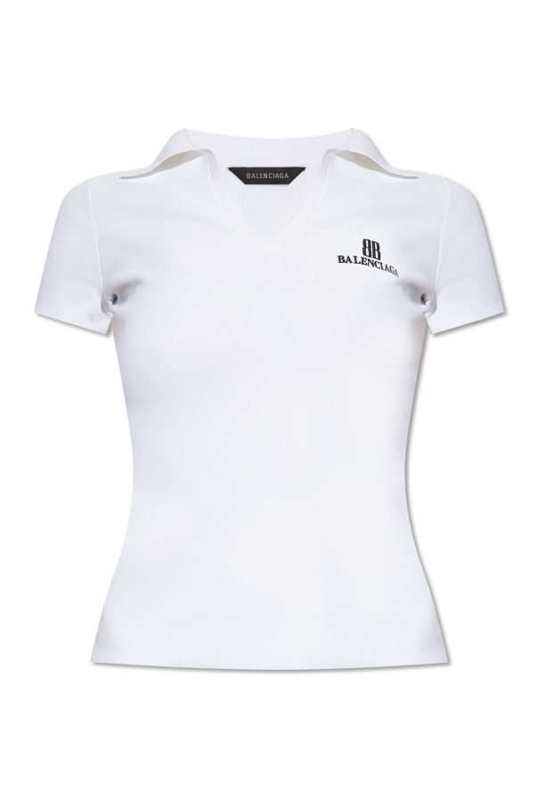 Polo with embroidered logo od Balenciaga