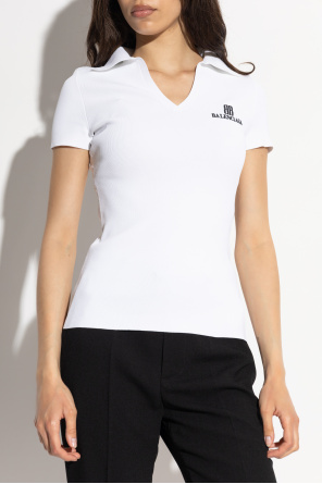 Balenciaga Polo con logo bordado