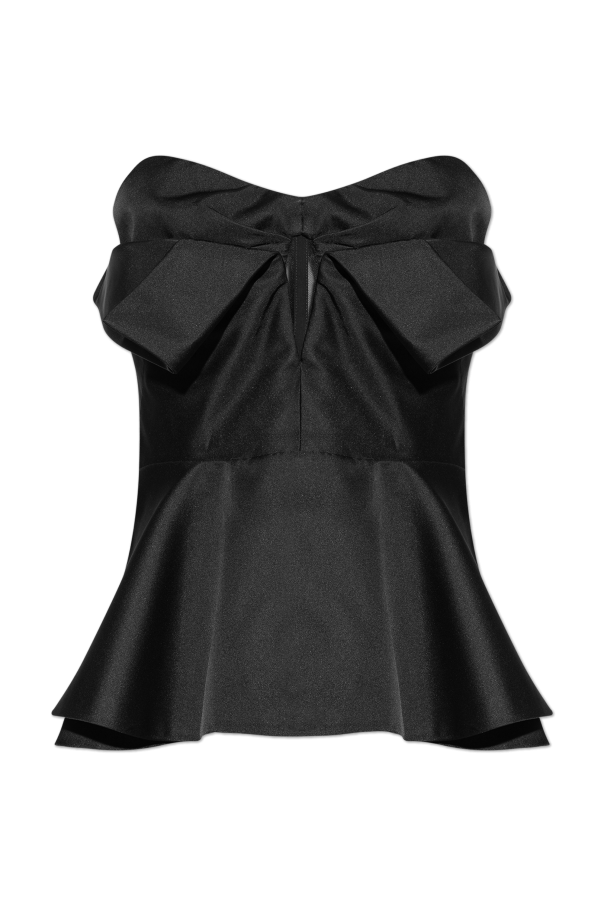 Off-shoulder corset od Alexander McQueen