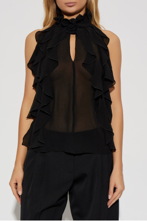 Alexander McQueen Silk transparent top