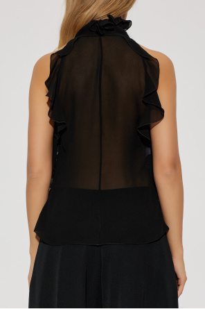 Alexander McQueen Silk transparent top