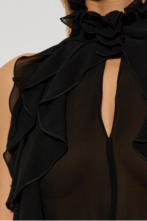 Alexander McQueen Silk transparent top