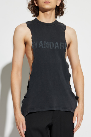 Balenciaga Top z efektem zniszczenia