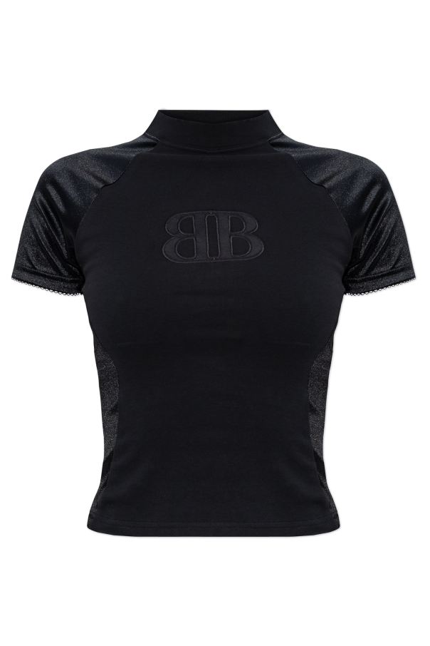 Top with embroidered logo od Balenciaga