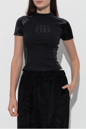Balenciaga Top con logo bordado