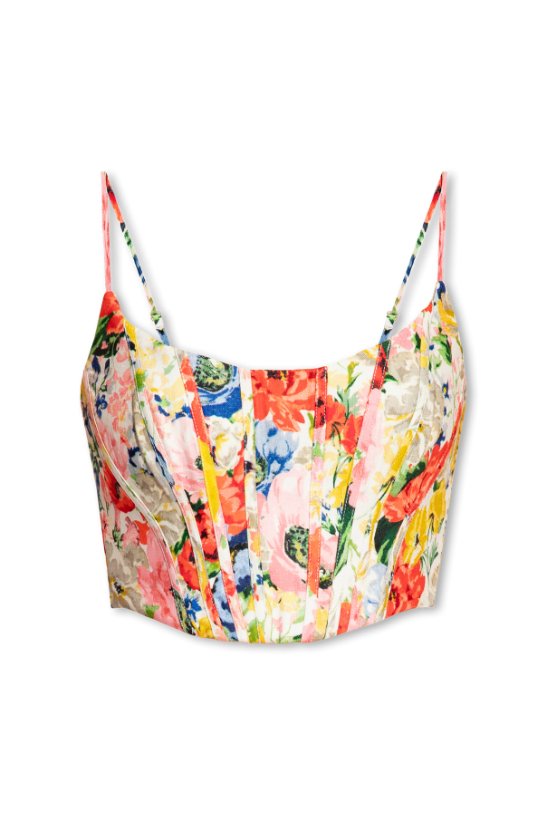 ‘Alight’ floral corset od Zimmermann