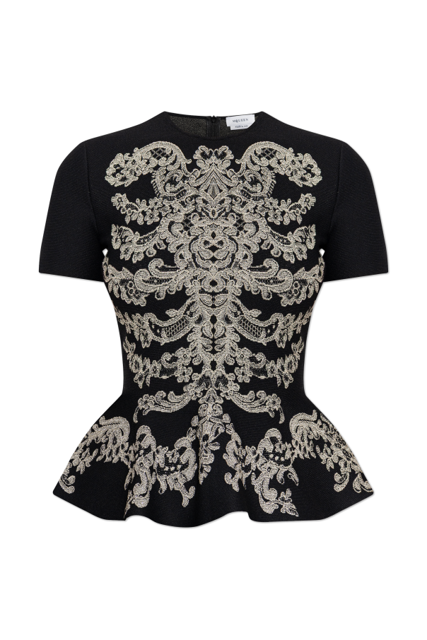 Top with lurex thread od Alexander McQueen