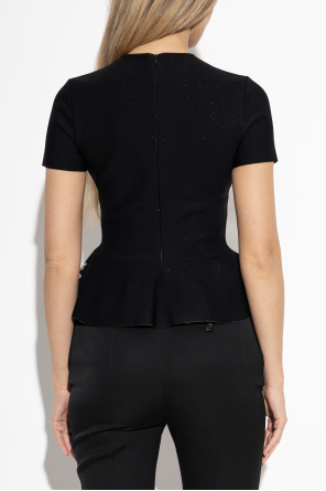 Alexander McQueen Top with lurex thread