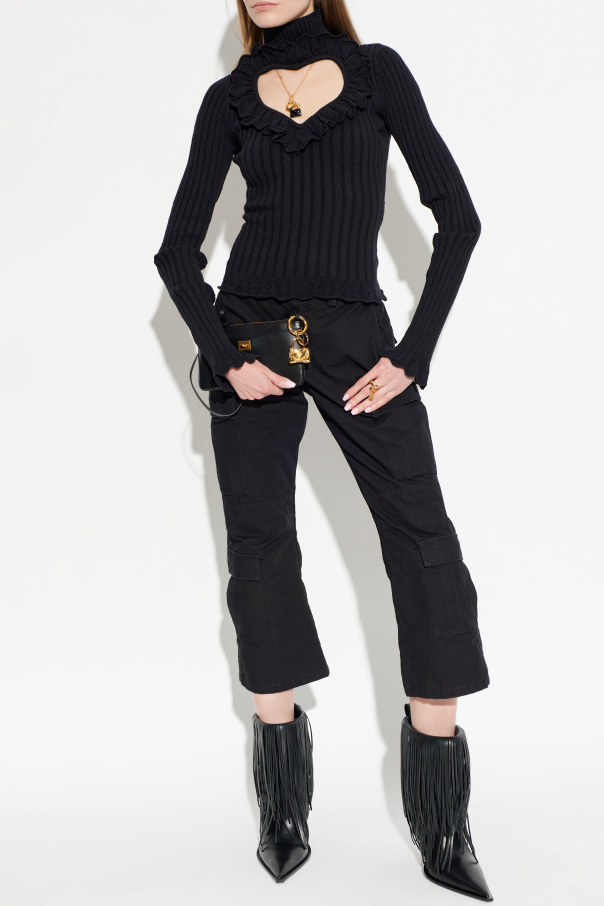 Balenciaga Top z dekoracyjnym wycięciem