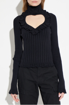 Balenciaga Top z dekoracyjnym wycięciem