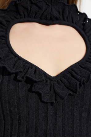 Balenciaga Top z dekoracyjnym wycięciem