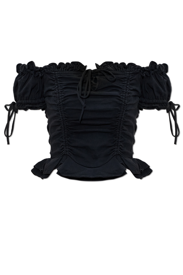 Short off-the-shoulder top od Balenciaga