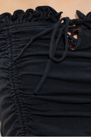 Balenciaga Short off-shoulder top