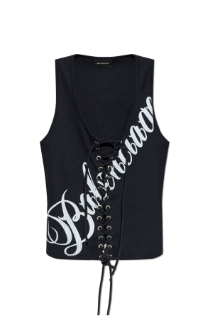 Ribbed sleeveless top