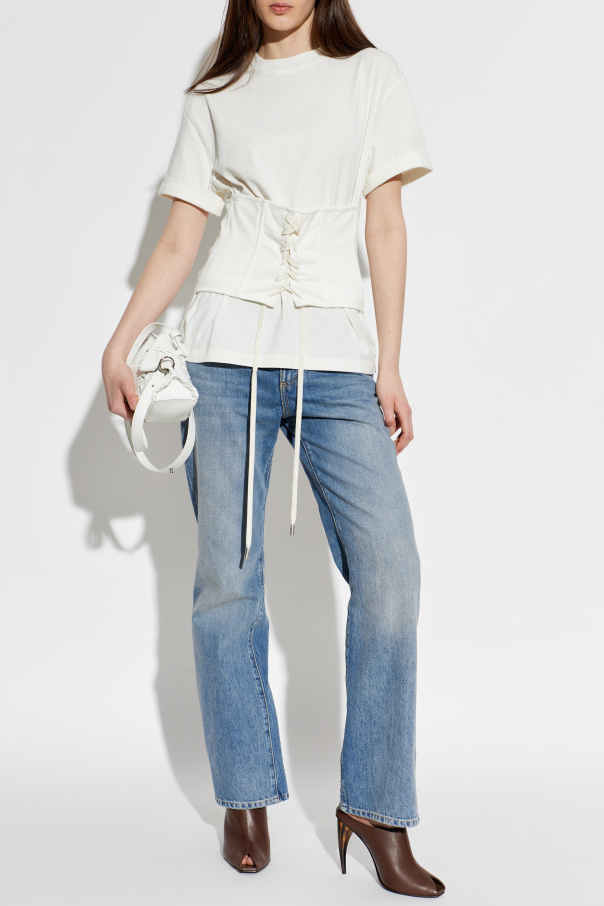 Alexander McQueen T-shirt with decorative tie