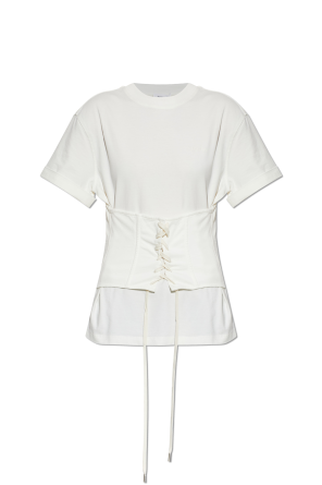 T-shirt with decorative tie