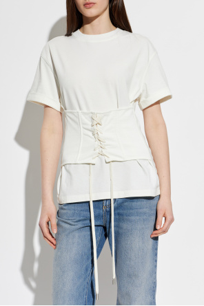 Alexander McQueen T-shirt with decorative tie