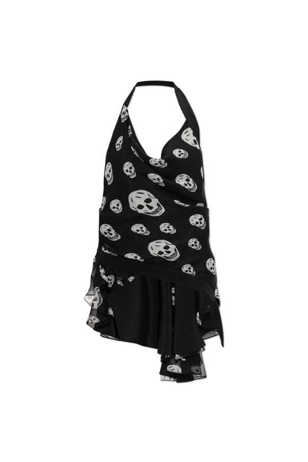 Silk top with open back od Alexander McQueen