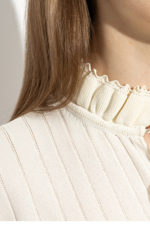 Alexander McQueen Top with a stand-up collar