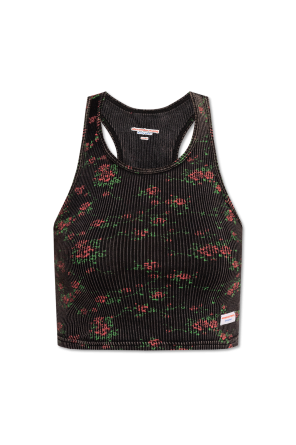 Lingerie top with floral motif