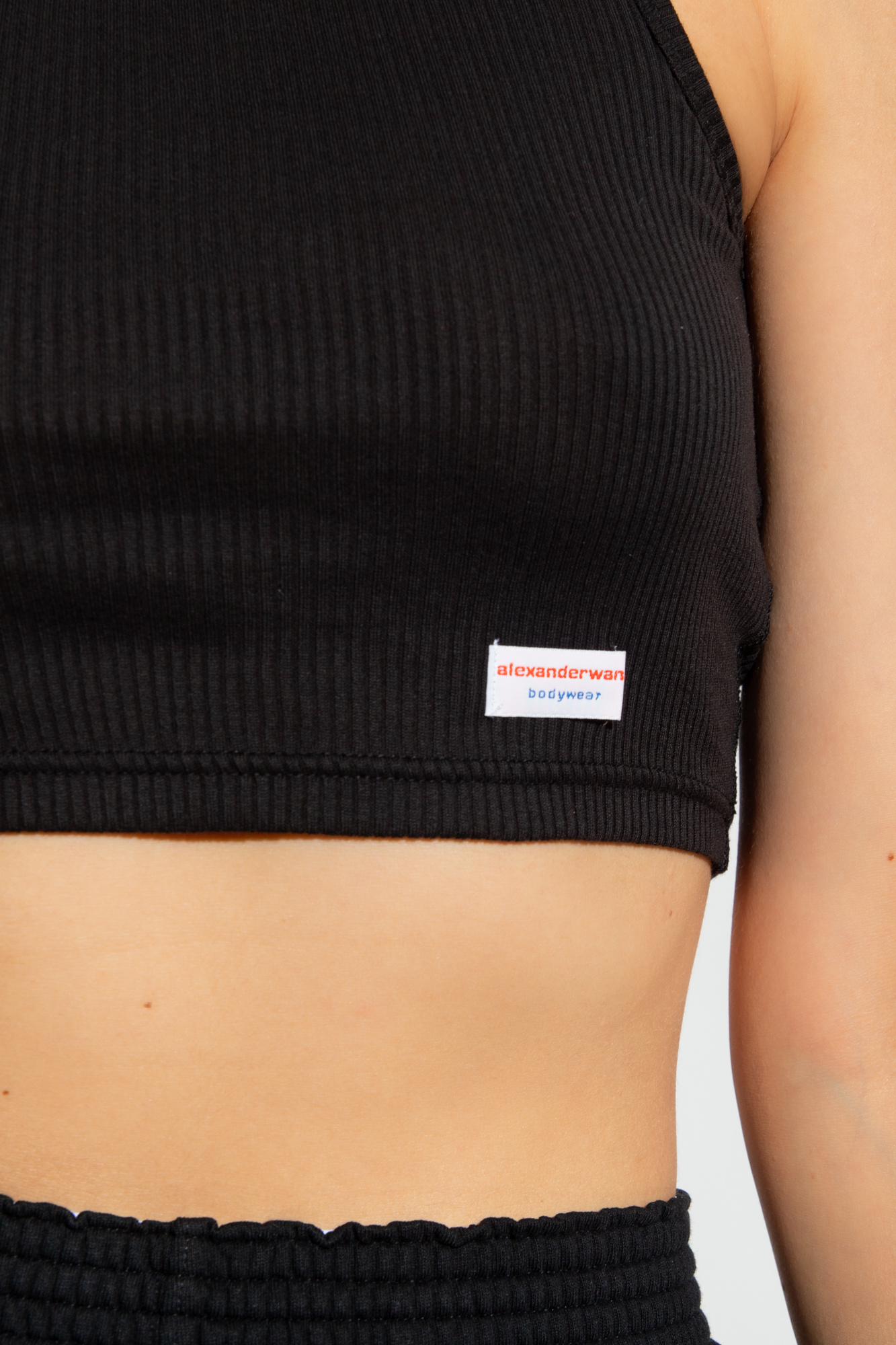 Black Cropped top with logo T by Alexander Wang - Vitkac Canada