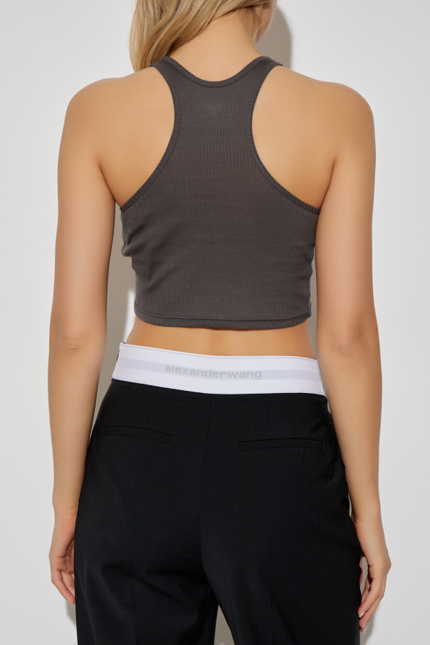 Alexander Wang Kurzes, ärmelloses Bustier-Top
