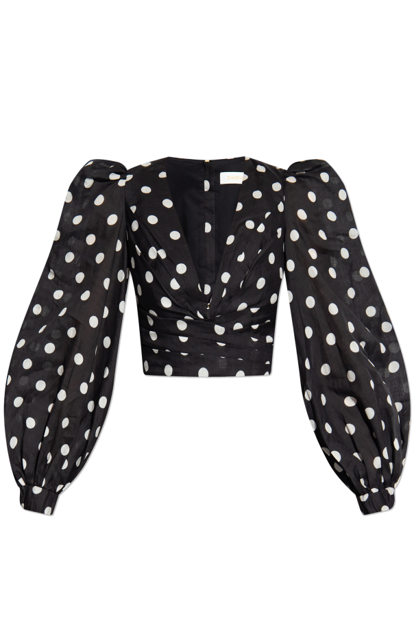 Zimmermann Top with polka dots
