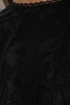 Zimmermann Top de encaje de corte asimétrico