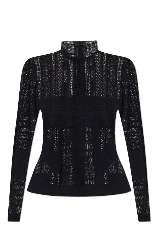 Lace top with a distinctive skull motif od Alexander McQueen